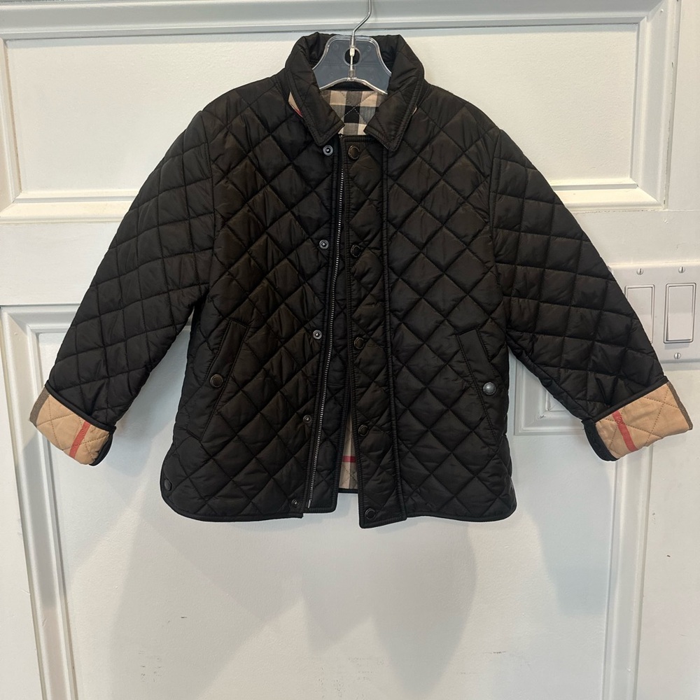 Burberry Black Quilted Kids Puffer Jacket